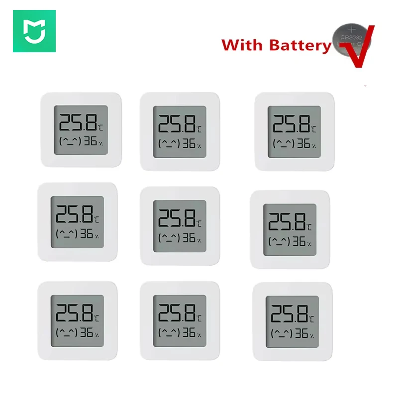 Original Mijia Bluetooth Thermometer 2 Wireless Humidity Smart Electric Digital Hygrometer Thermometer Work For Xiaomi APP