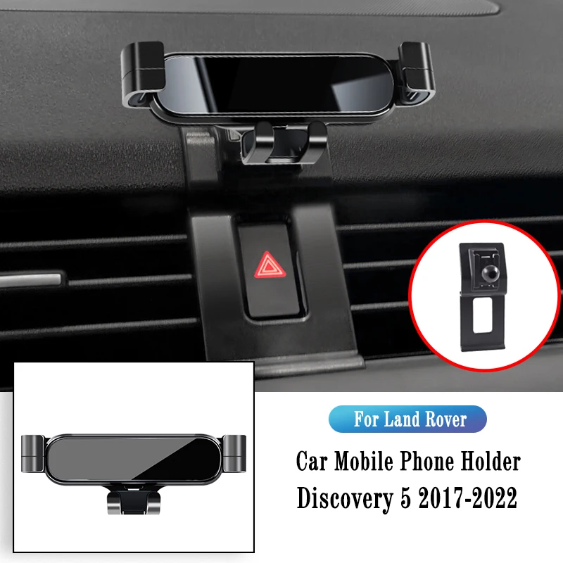 

Metal Car Holder For Land Rover Discovery 5 2017-2022 Gravity Navigation Bracket GPS Stand Air Outlet Clip Rotatable Support