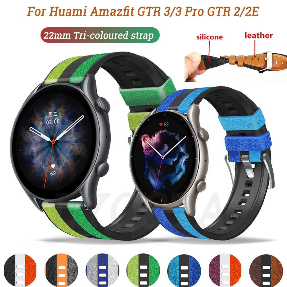 

Ремешок силиконовый для Huami Amazfit GTR 2 2E/GTR2 eSIM GTR, браслет для часов, 22 мм, Stratos 3 2