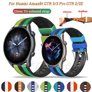 22mm Watch Band For Huami Amazfit GTR 2 2E/GTR2 eSIM GTR 47mm Stratos 3 2 Strap Silicone Wristband Bracelet Watchbands Correa