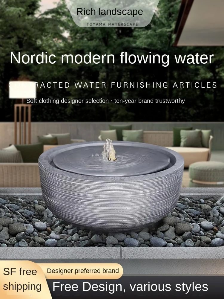 Xl фонтан с водой пейзаж скетч двор простая напольная Чаша Украшение корнукопия