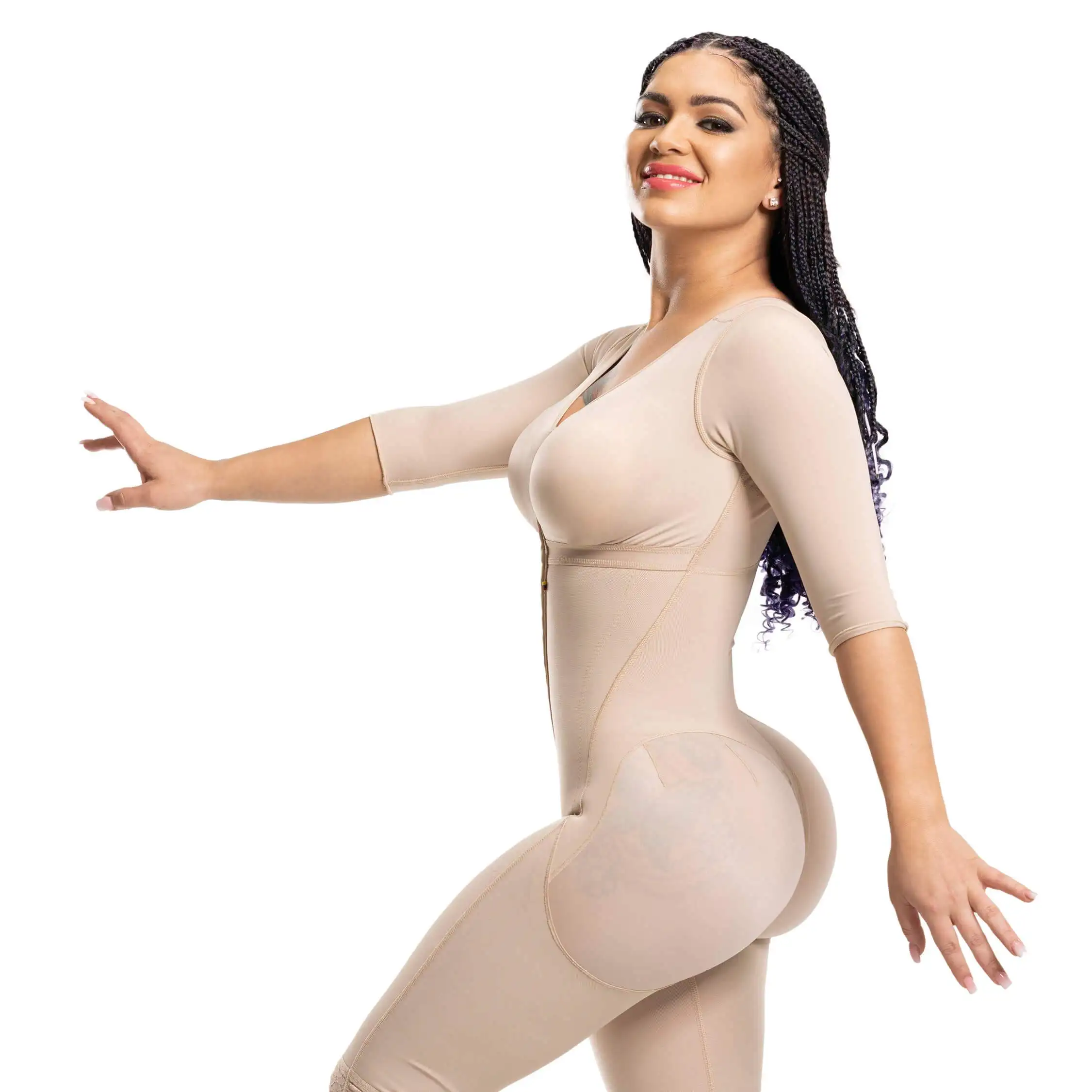 Full Body Shapers Faja Colombianas Postpartum Girdles Post Surgery Shapewear with Adjustable Hooks Tummy Control Buttlift Corset