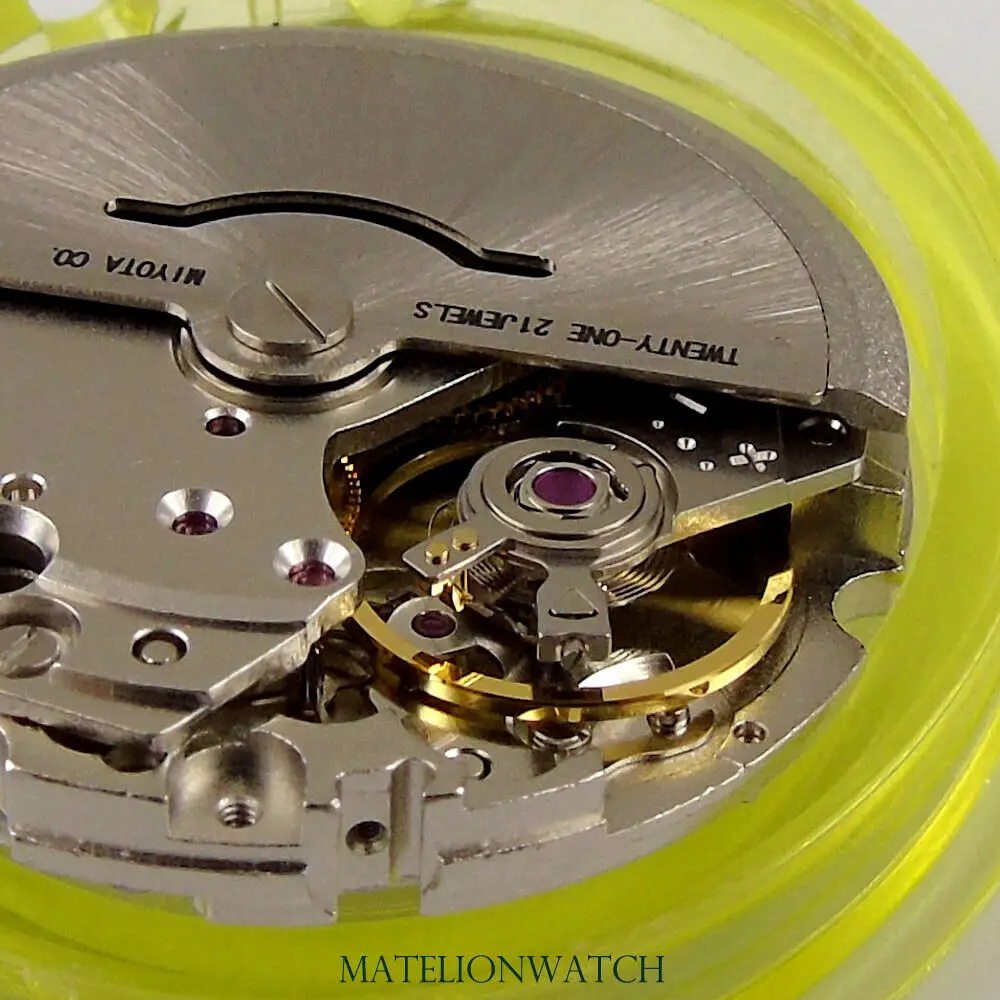 Дата деталей автоматического механизма Miyota 8215 высокая точность 21 драгоценный