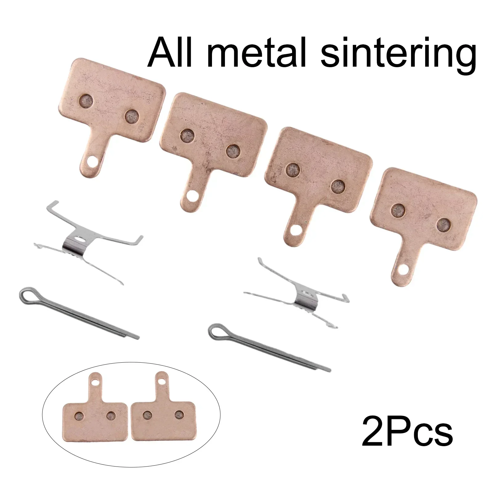 2 пары велосипедных тормозных колодок для суппортов XOD цельнометаллические