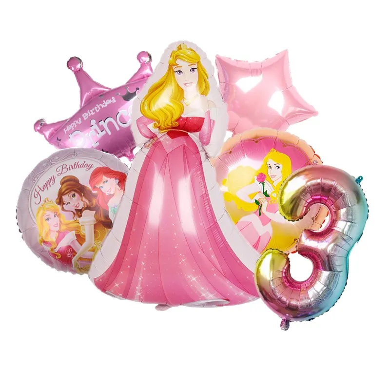 Disney Фольгированные шары принцессы 6 штук disney принцессы прогулка верхом