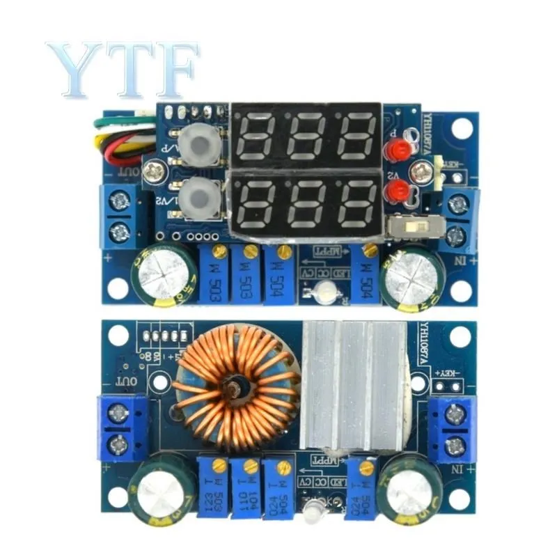 DC-DC Step Down CC/CV Charging Module Dual LED Display 5A MPPT Solar Panel Controller