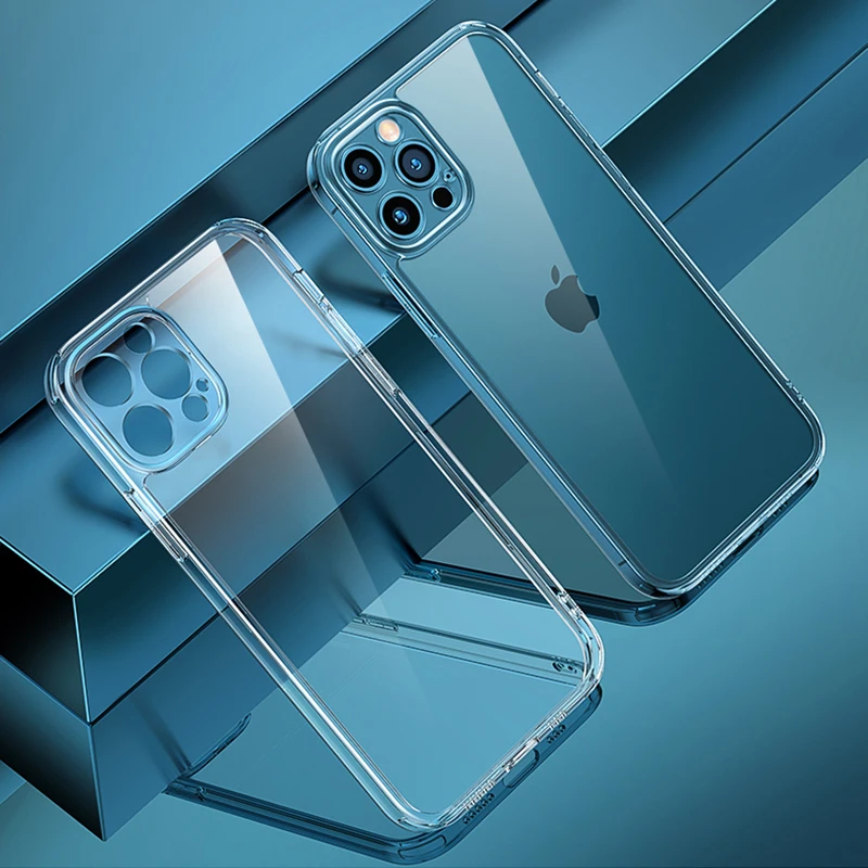 

Transparent Silicone Phone Cases For iPhone 11 12 13 Mini cases For iphone 11 Pro X XS Max XR 7 8 Plus SE Camera Protection Case