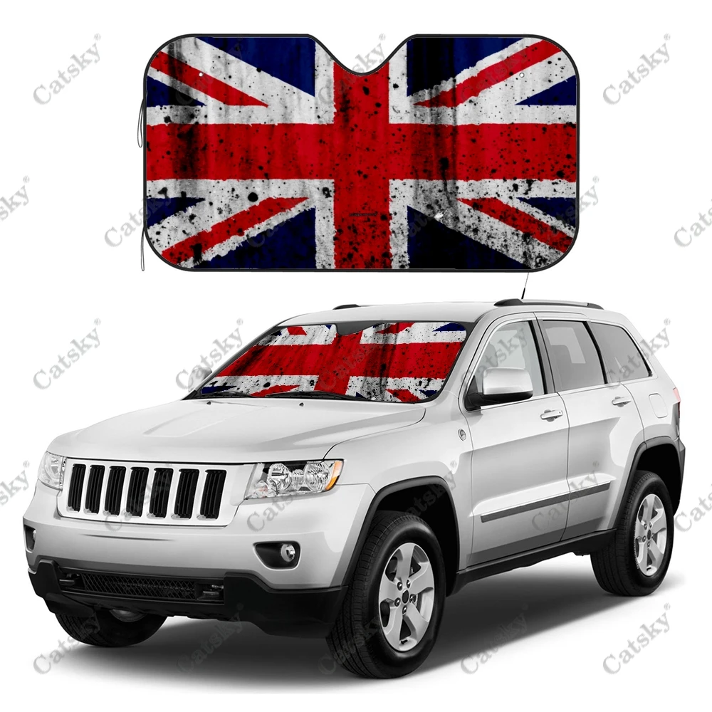 

Автомобильный солнцезащитный козырек с британским флагом, солнцезащитный козырек для лобового стекла, автозапчасти, защита от солнца, защита от УФ лучей, автомобильный солнцезащитный козырек на заказ