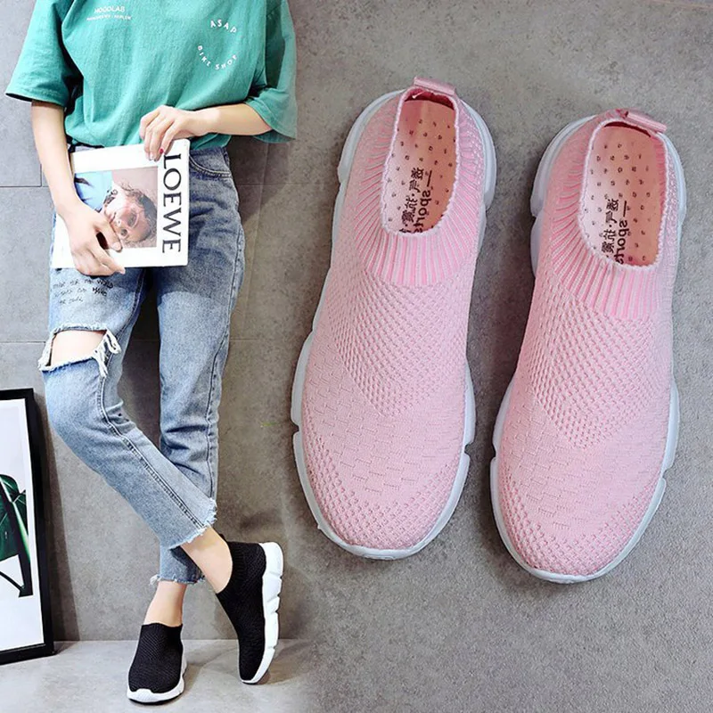 

Women's Sneakers Comfortable Flat Shoes for Wome Lightweight Walking Sock Summer Casual Chaussures Femme Tenis Loafer Zapatillas