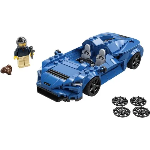 Фото Оригинальный Конструктор LEGO 76902 скоростные чемпионы Elva для детей креативный строительный игровой набор 263 шт. для детей + 7 лет подарок для ма... №2