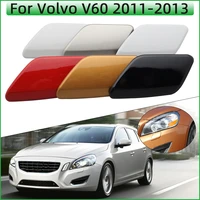 front bumper headlamp washer nozzle spray cover cap for volvo v60 2011 2012 2013 39802699 39802681 headlight cleaner shell lid