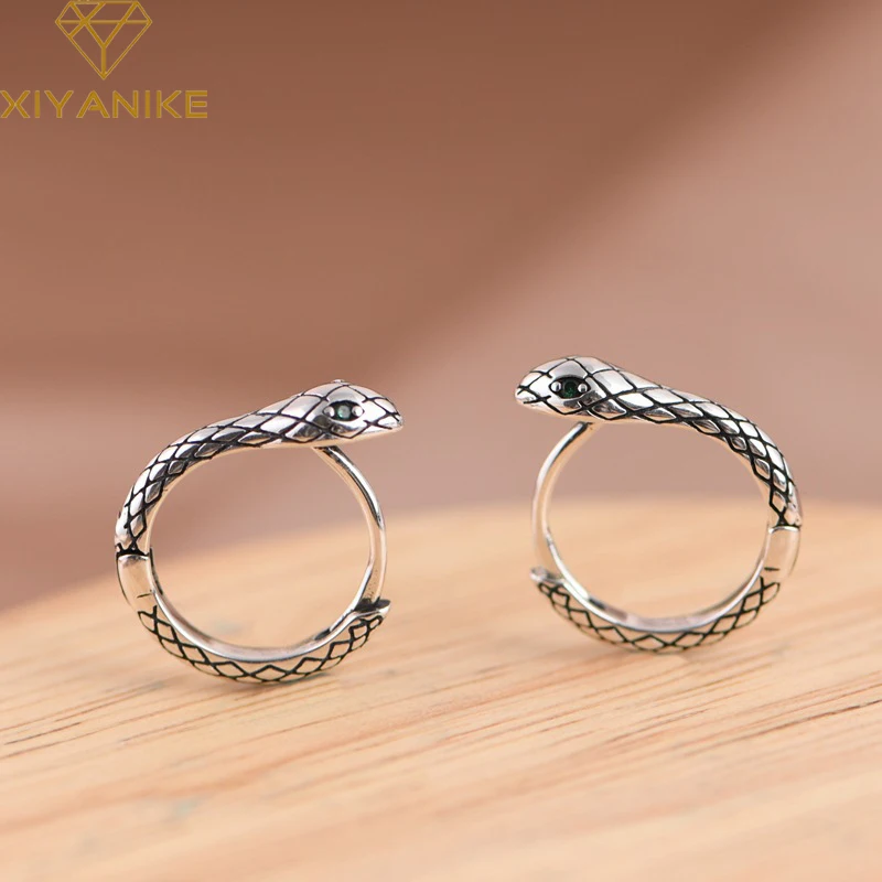 Серьги-кольца в виде змеи для женщин и девушек