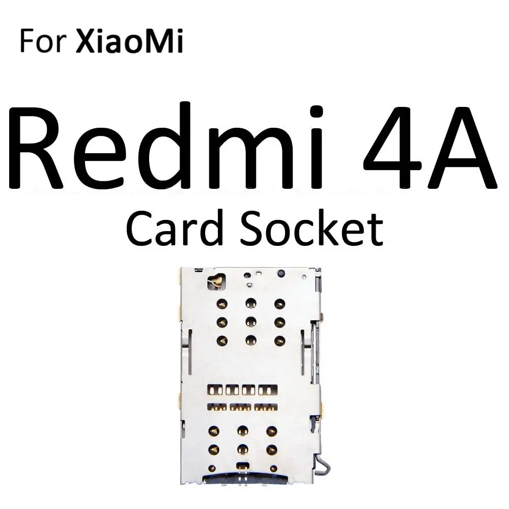 Адаптер-ридер слота для SIM-карты и Micro SD для Xiaomi Redmi 4A, 4 Pro, Note 4, держатель карты, разъем, запчасти (art.: 3920db995d281) - 3920db995d281