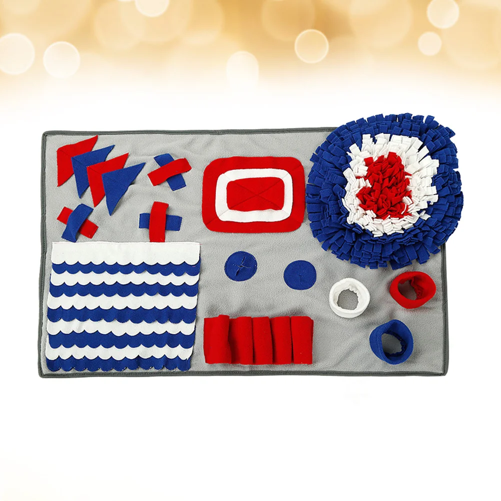 

Snuffle Mat Dog Training Mat Play Mat Dog Nosework Blanket Encourages Natural Foraging Skills (Grey)