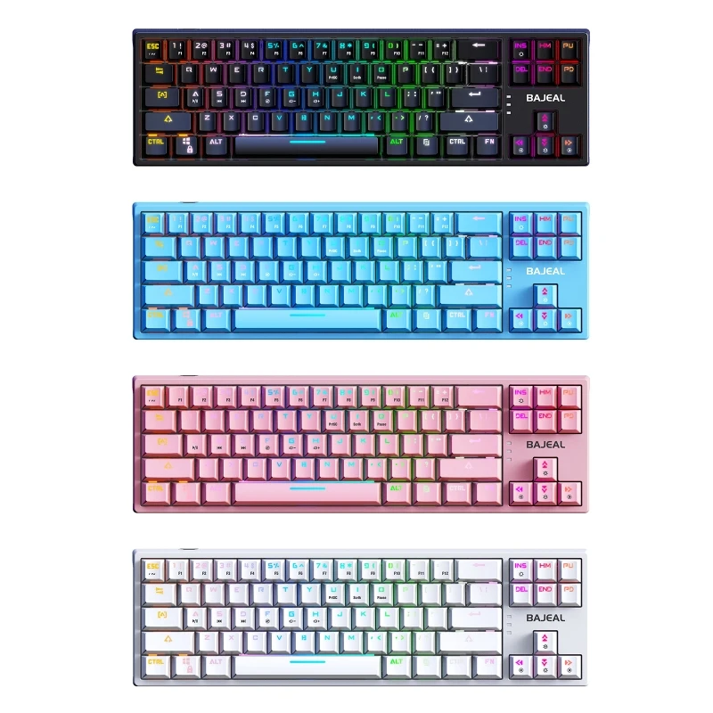 

Проводная Механическая игровая клавиатура с RGB-подсветкой, 71 клавиша