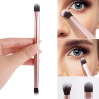 1pcs double ended eyeshadow eyebrow brush lightweight portable makeup brushes soft fur smudge shadow make up beauty detail brush