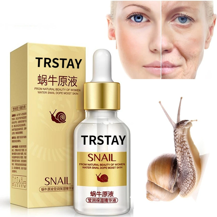 

Snail Extract Serum Face Essence Anti Wrinkle Hyaluronic Acid Anti Aging Collagen Whitening Moisturizing Face Care Freeshipping