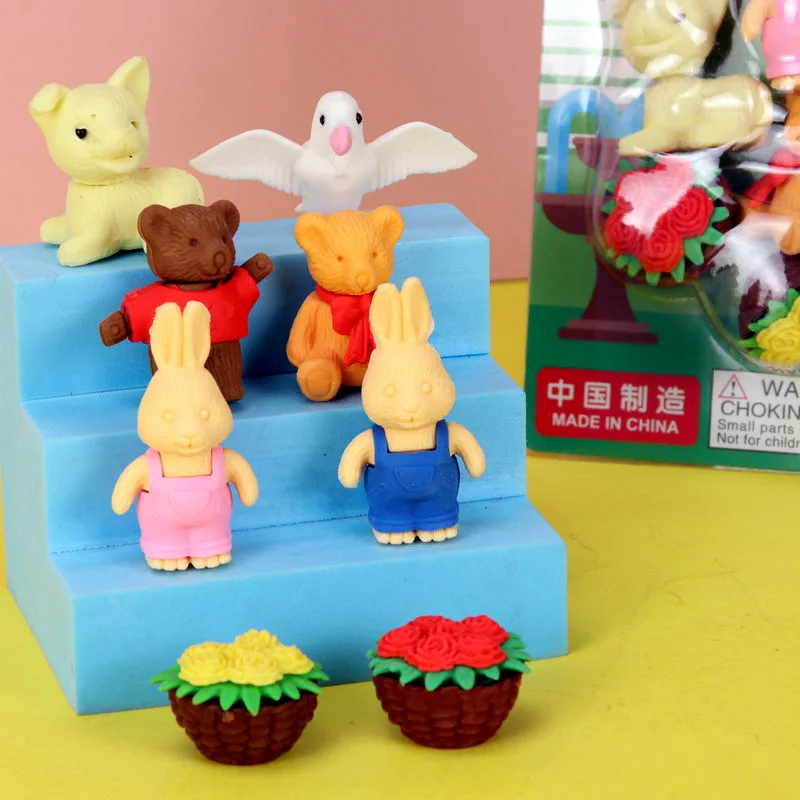 Панда детский ластик канцелярские принадлежности Набор пожарная машина для