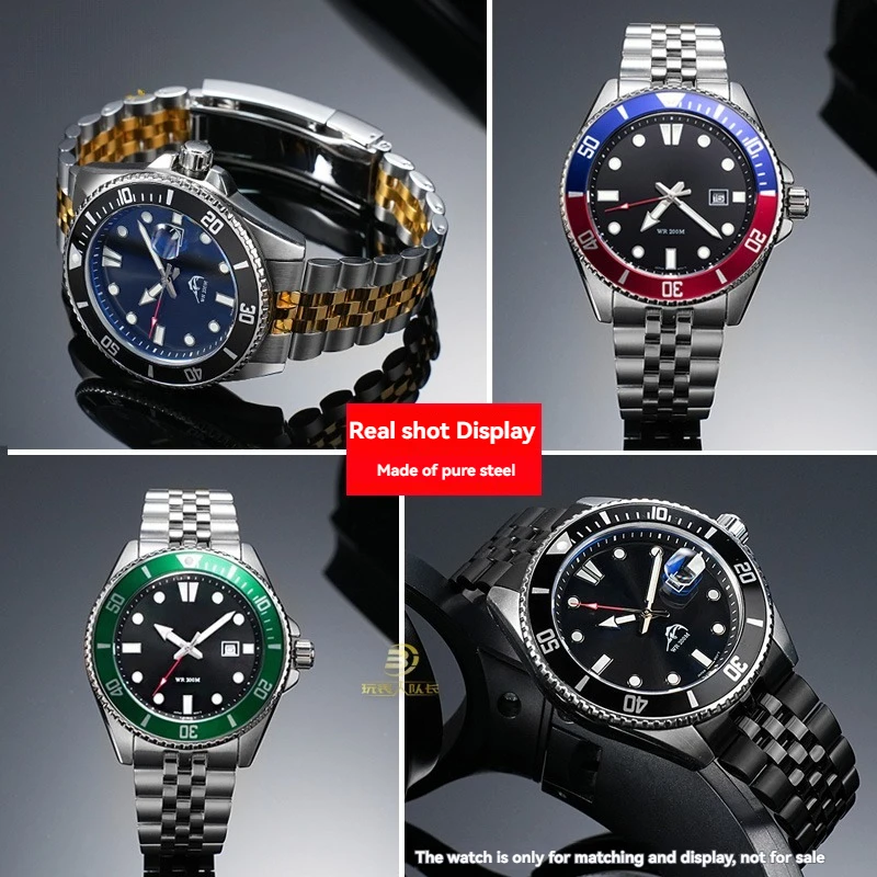 Фото Ремешок для часов из нержавеющей стали 22 мм для Casio Duro MDV-106 MDV-106B MDV-106G MDV-107-1A MTP-VD01, мужской металлический браслет с инструментами №3