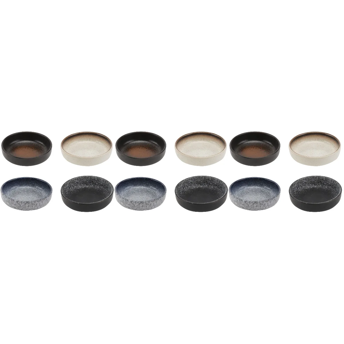 

12 Pcs Utensil Set Vinegar Dish Cute Sets Mini Serving Dish Seafood Tray Sauce Dipping Bowls Side Dish Sauce Dish