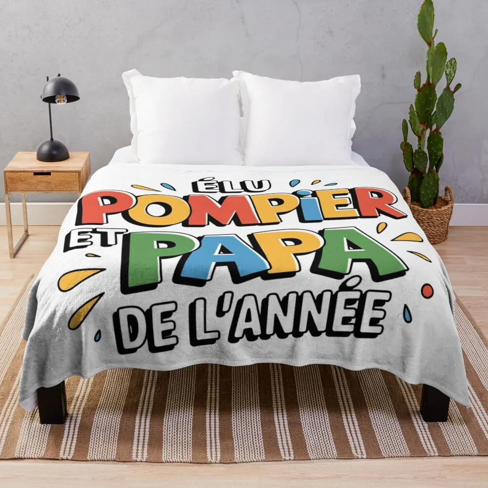 élu pompier et papa de l' Fag Throw Blanket Утяжеленные одеяла для диванов