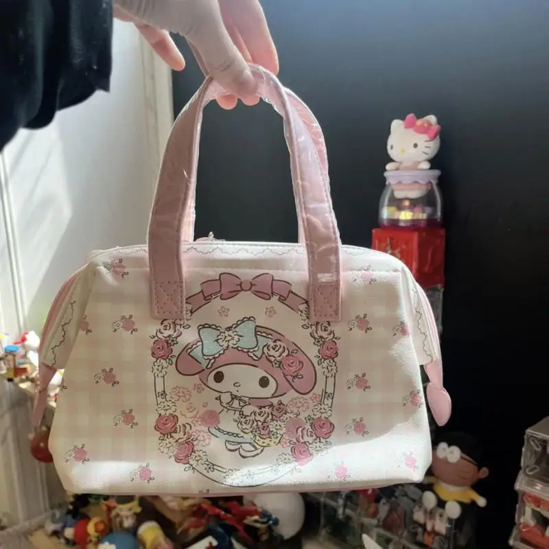 

Sanrio Kawali My Melody сумка, ранец, косметичка, вместительная сумка, милый мультяшный Аниме подарок другу на день рождения, игрушки для девочек