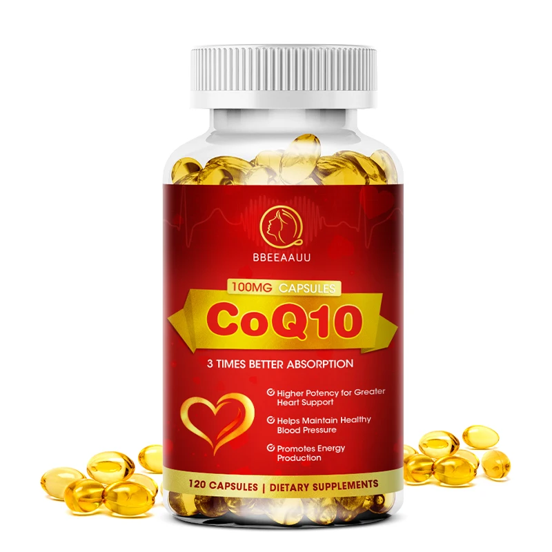 

Коэнзим COQ10 BAEU Q10, 100 мг, веганский безглютенный способствует сердечно-сосудистой системе и здоровью сердца, обеспечивает энергию