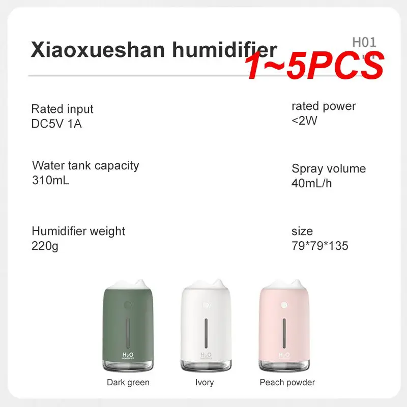 310ml Ultra-silent Usb Essential Room Car Led Night Lamp Snow Mountain Air Purifier Mist