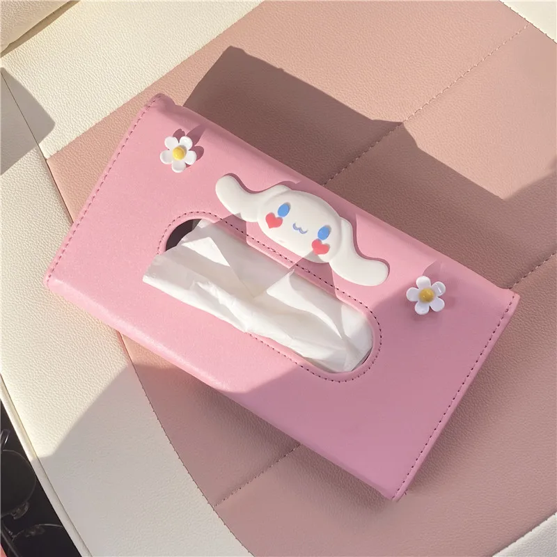 Розовая коричная Милая подвесная бумажная сумка для машины миниатюрная коробка