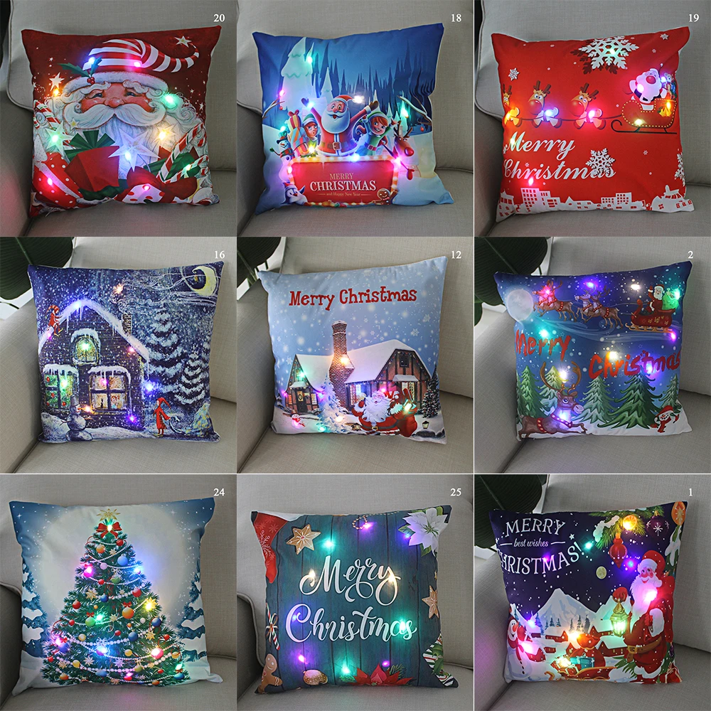 

Женская рождественская наволочка для подушки с рождеством, наволочка для подушки с Санта-Клаусом, декоративная наволочка для подушки с милым мультяшным снеговиком