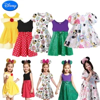 disney girls mickey mouse costume elsa princess party dresses little mermaid cosplay vestidos childrens dresses toddler clothes