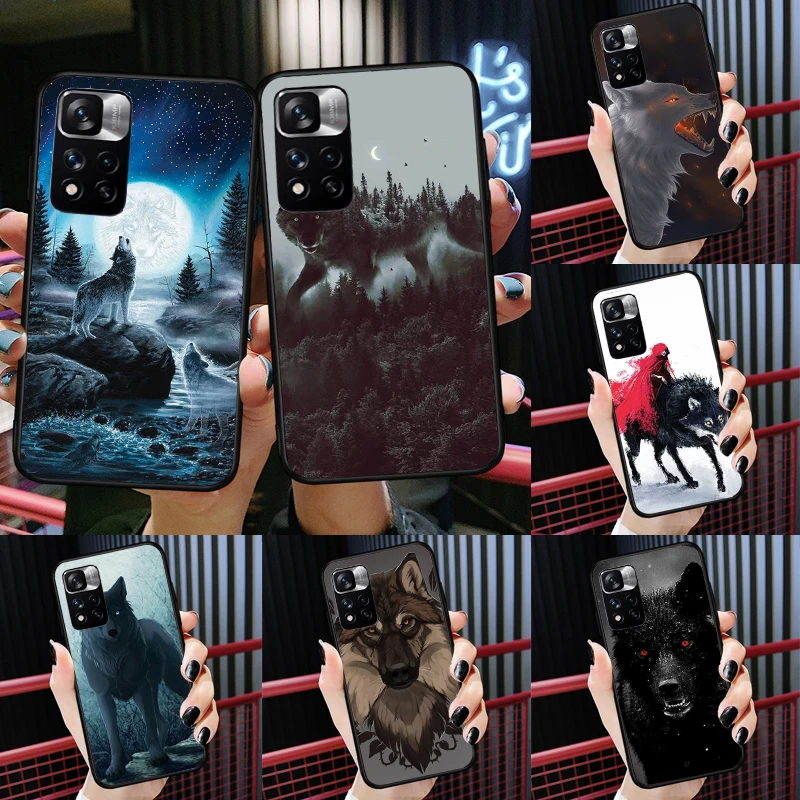 

Wolf Art Case For Redmi Note 9 10 Pro Cover For Redmi Note 11 Pro 7 8 10S 11S 9A 9C K50 K40 Gaming