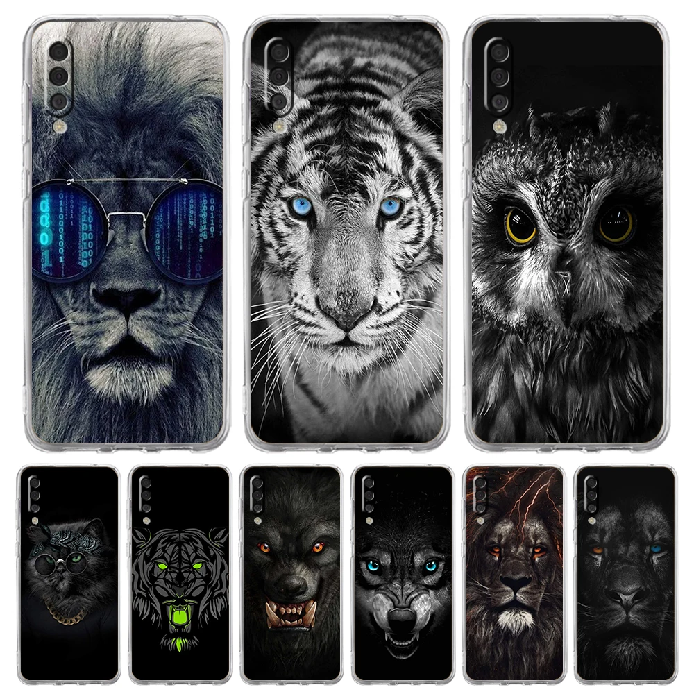 

Animal Lion Wolf Tiger Transparent Phone Case for Samsung Galaxy A12 A22 A50 A70 A40 A10 A20 A30 A02 A03S A04 Cover Silicone Bag