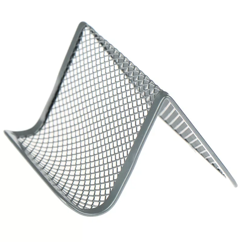 

Органайзер для офисных аксессуаров, Практичный Настольный Держатель для визиток, металлическая сетчатая подставка для визиток, модный пор...