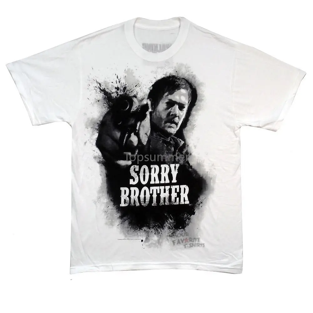 

Walking Dead Daryl Dixon Sorry Brother Licensed Adult Shirt S-2Xl Cool Casual Pride T Shirt Men Unisex Fashion Tshirt Free