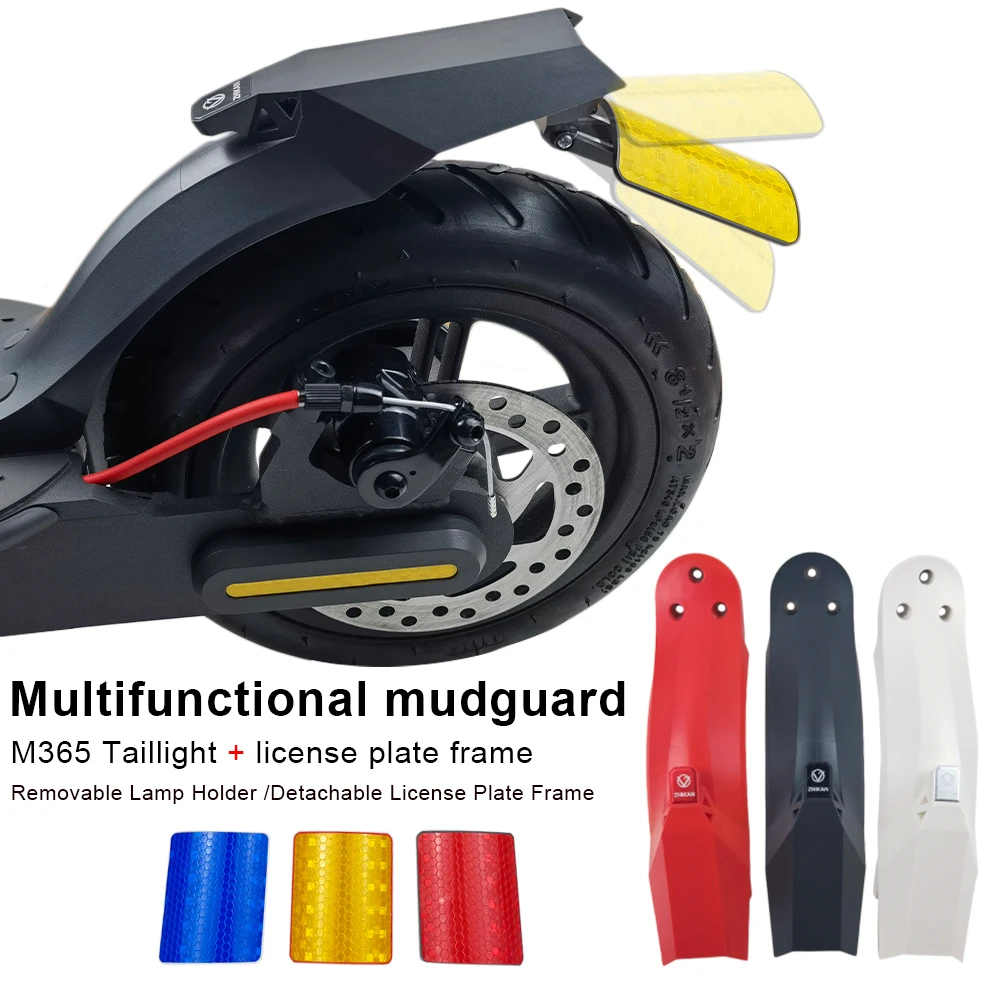 

NEW Electric Scooter Rear Fender M365 Mudguard with Tail Light Kit for Xiaomi M365/ Pro / Pro2 Electric Scooter Tail Fender