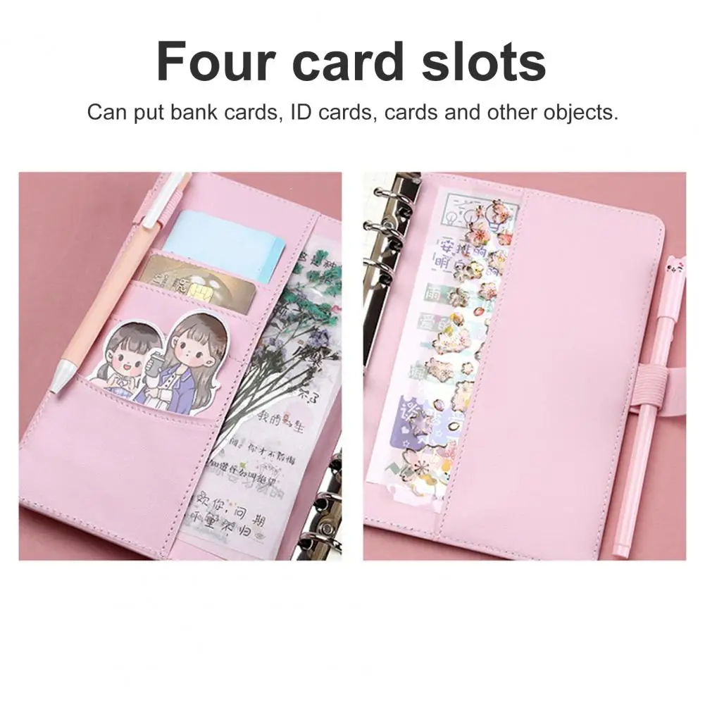 

Lock Diary Excellent Cute Lock Notebook Bills Storage Book Multifunctional Loose Leaf Lock Journal