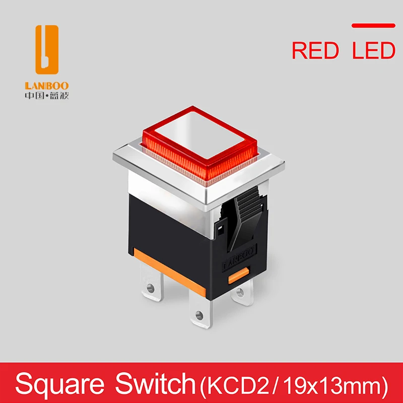 

LANBOO 1913 серия квадратный выключатель 15А нержавеющая сталь