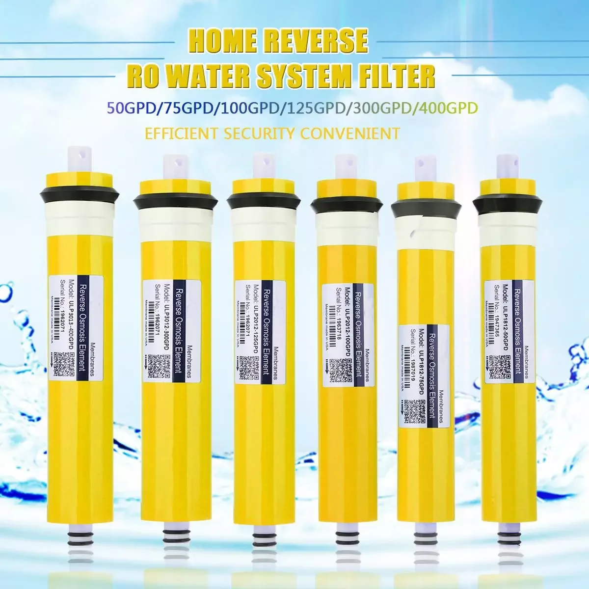 

Home Kitchen Reverse Osmosis RO Membrane Replacement Water System Filter Water Purifier Water Filtration system