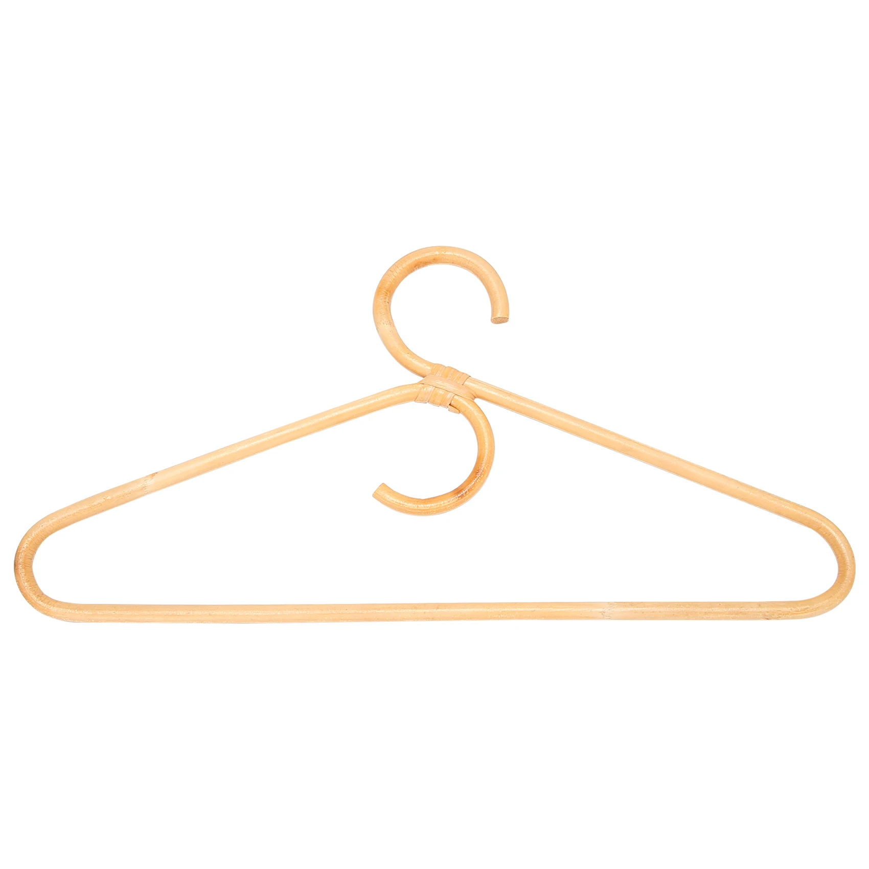 

Rattan Clothes Hanger Style Garments Organizer Rack Adult Hanger Room Decoration Hanger for Your Clothes.1 Pcs