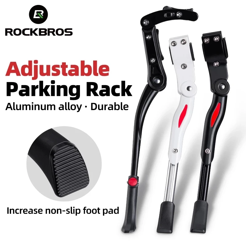 

ROCKBROS Bike Parking Stand Universal Bicycle Kickstand MTB Road Bike Racks Side Kick Stand Foot Adjustable 36-40cm Bike Holder
