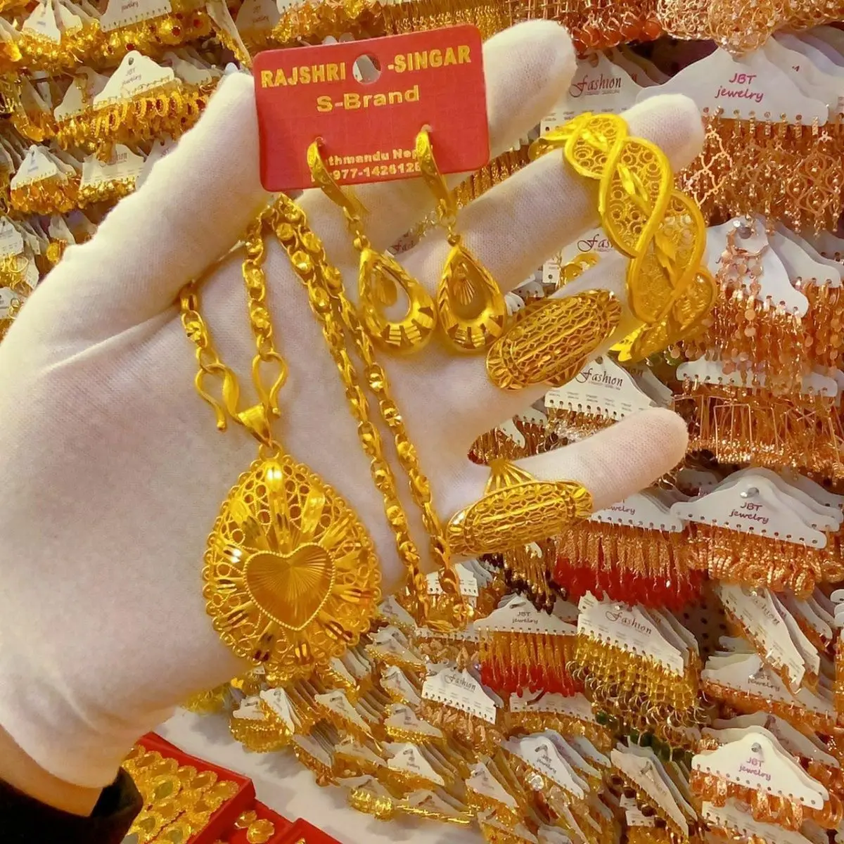 Новый Дубай 24K позолоченное свадебное ожерелье браслет серьги женское кольцо