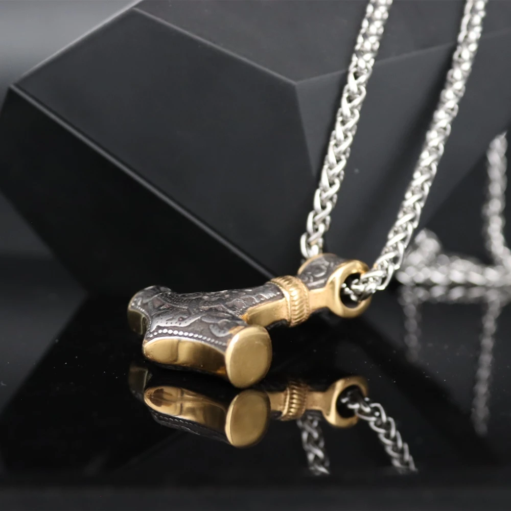 Цепочка с подвеской в виде молота Тора стиле викингов | Украшения и аксессуары