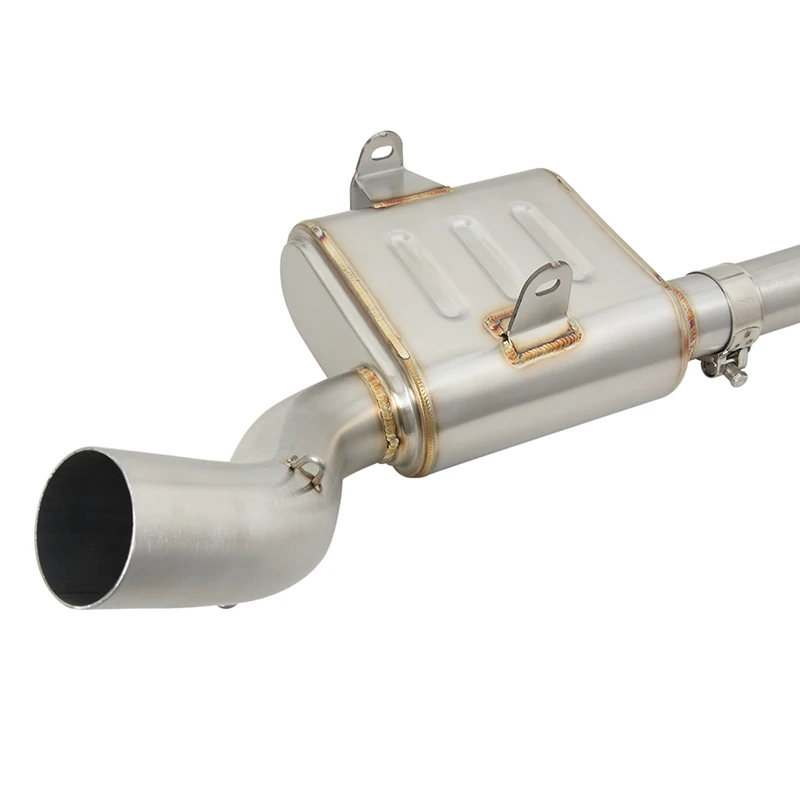 Передняя соединительная труба выхлопной системы мотоцикла с скользящим