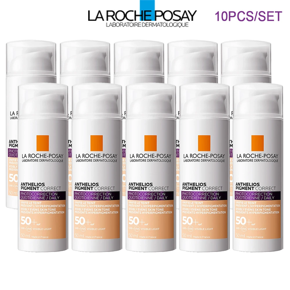 

10PCS La Roche-Posay Anthelios Pigment Correct Sunscreen PhotoCorrection Daily Tinted Cream Face Sunscreen Whitening Anti Spots