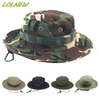 camouflage tactical cap military boonie hat us army caps camo men outdoor sports sun bucket cap fishing hiking hunting hats