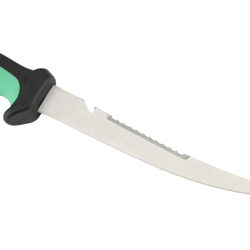 Многофункциональный нож для рыбной резки с рукояткой из резины из нержавеющей стали