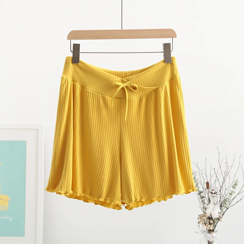 

Maternity leggings summer safety pants anti-glare low waist shorts Black