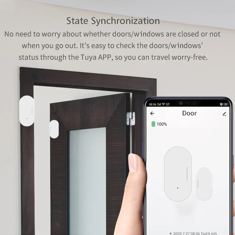 

Door Detectors Smart Home Wireless Smart Security Alarms Google Home Alexa Door Window Magnetic Sensor Zigbee Tuya Smart