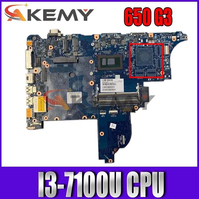 

Материнская плата AKemyLaptop для HP Probook 640 650 G3 CLOOENY-6050A2860101-MB-A01 SR2ZW I3-7100U 916831-601 916831-001